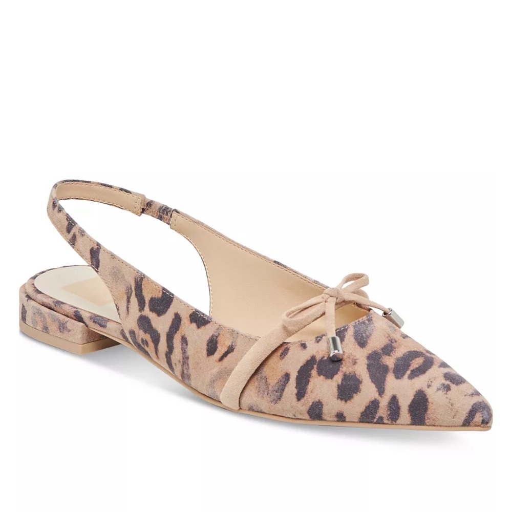 Dolce Vita Payge Bow Pointed-Toe Slingback Flats